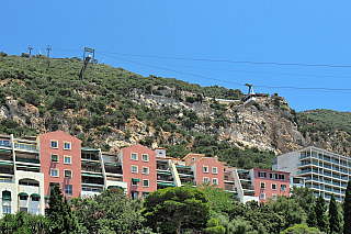 Lanovka na skálu v Gibraltaru (Velká Británie)
