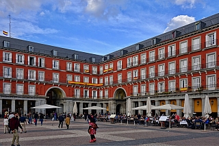 Náměstí Plaza Mayor v centru Madridu (Španělsko)