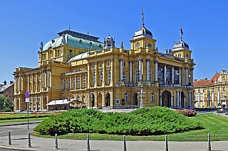Národní divadlo v Záhřebu (Chorvatsko)