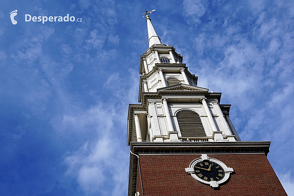 Kostel Park Street Church v Bostonu (Massachusetts - USA)