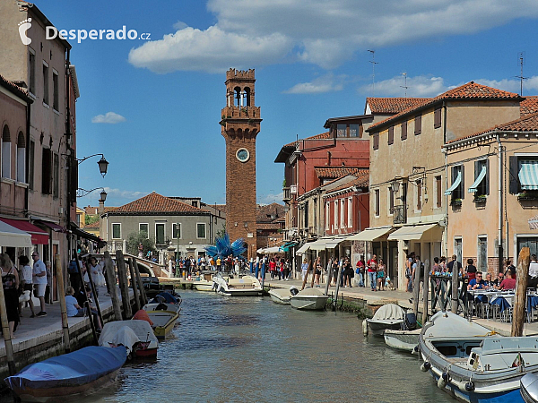 Torre dell'Orologio na ostrově Murano (Itálie)