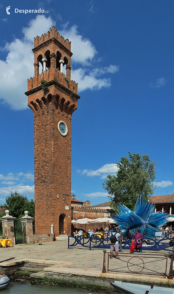 Torre dell'Orologio na ostrově Murano (Itálie)