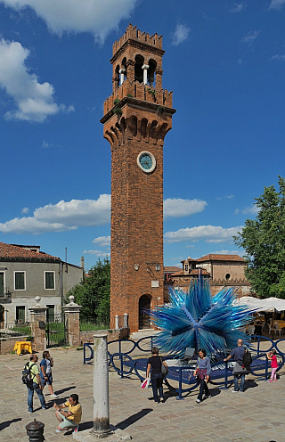 Torre dell'Orologio na ostrově Murano (Itálie)