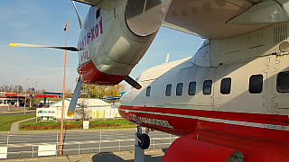 Letadlo L-610 v KovoZOO ve Starém Městě (Česká republika)
