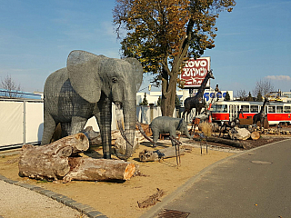 Slon v KovoZOO ve Starém Městě (Česká republika)