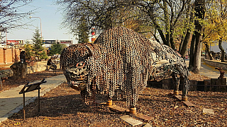 Bizon v KovoZOO ve Starém Městě (Česká republika)