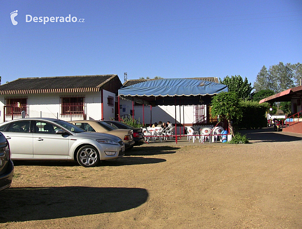 Bar v campingu Pico Verde u městečka Valencia de Don Juan (Španělsko)