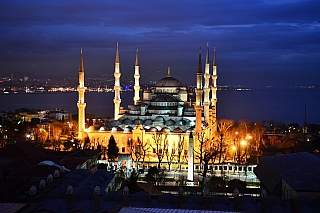 Modrá mešita v Istanbulu (Turecko)