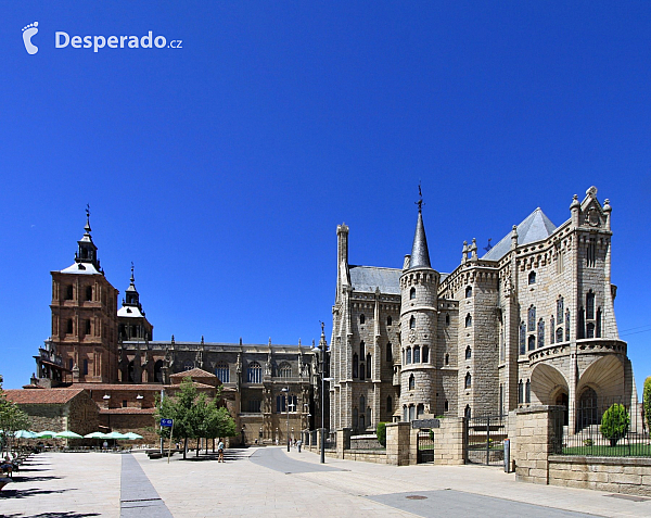 Biskupský palác ve městě Astorga (Španělsko)