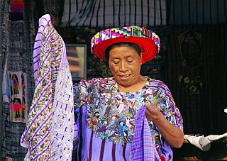 Žena na tržišti (Guatemala)