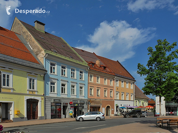 Hauptplatz ve Feldkirchen in Kärnten (Rakousko)