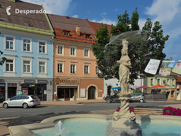 Hauptplatz ve Feldkirchen in Kärnten (Rakousko)