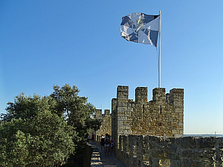 Castelo de Sao Jorge - Hrad svatého Jiří v Lisabonu (Portugalsko)