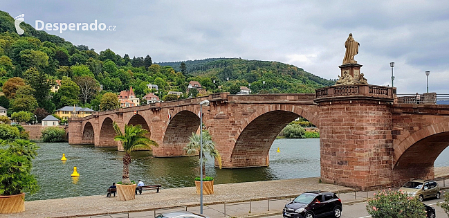 Kamenný most v Heidelbergu (Německo)