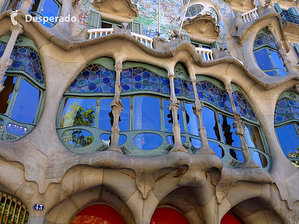 Casa Battló v Barceloně (Katalánsko - Španělsko)