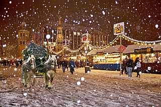 Vánoční trh v Norimberku (Německo)