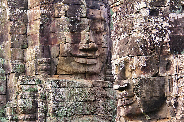 Chrámový komplex Angkor - chrám Bayon (Kambodža)