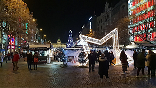 Václavské náměstí v Praze (Česká republika)