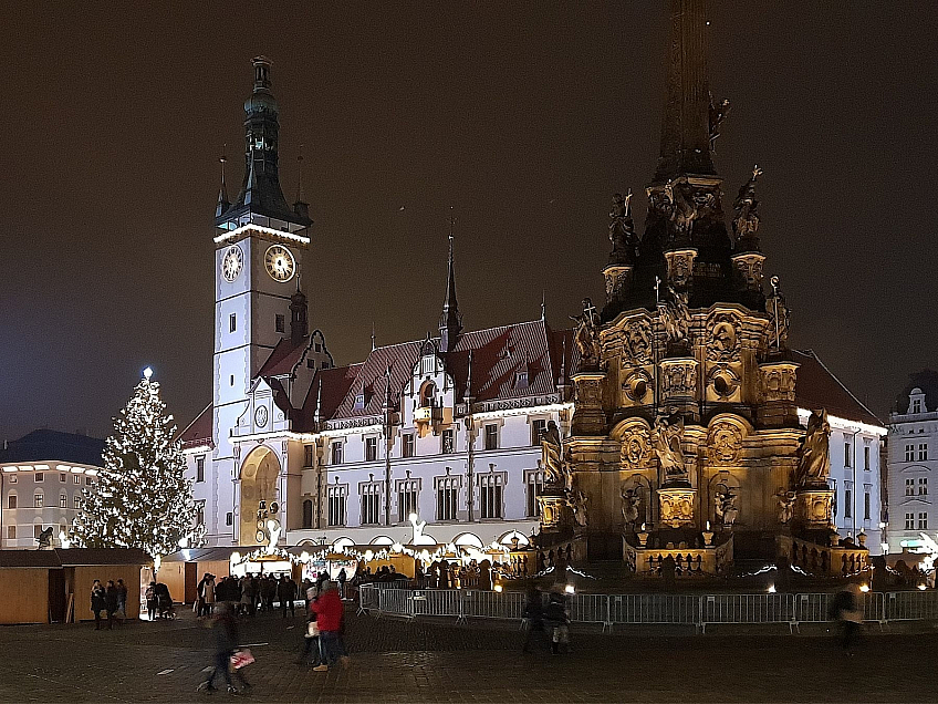 Vánoční trhy v Olomouci (Česká republika)