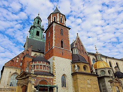Katedrála na Wawelu v Krakově (Polsko)