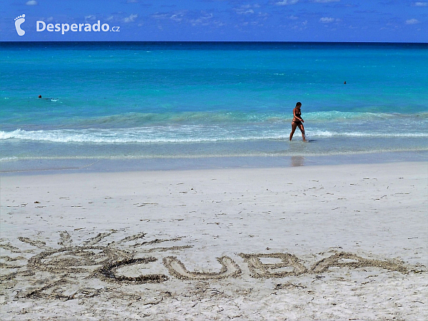 Písečná pláž ve Varadero (Kuba)