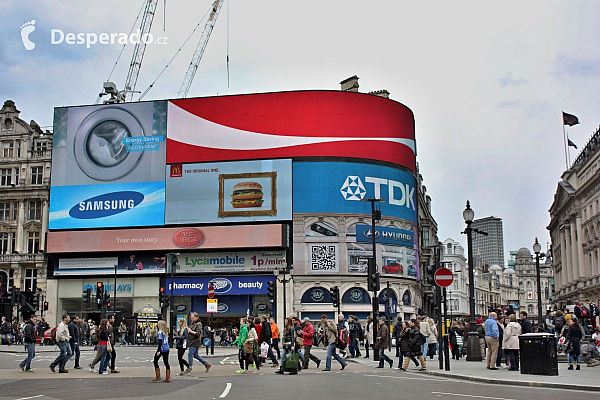 Trafalgar Square v Londýně (Velká Británie)