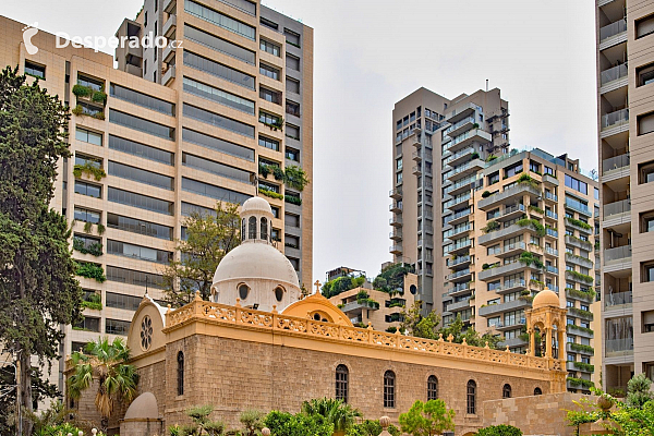 Křesťanský kostel v Bejrútu (Libanon)