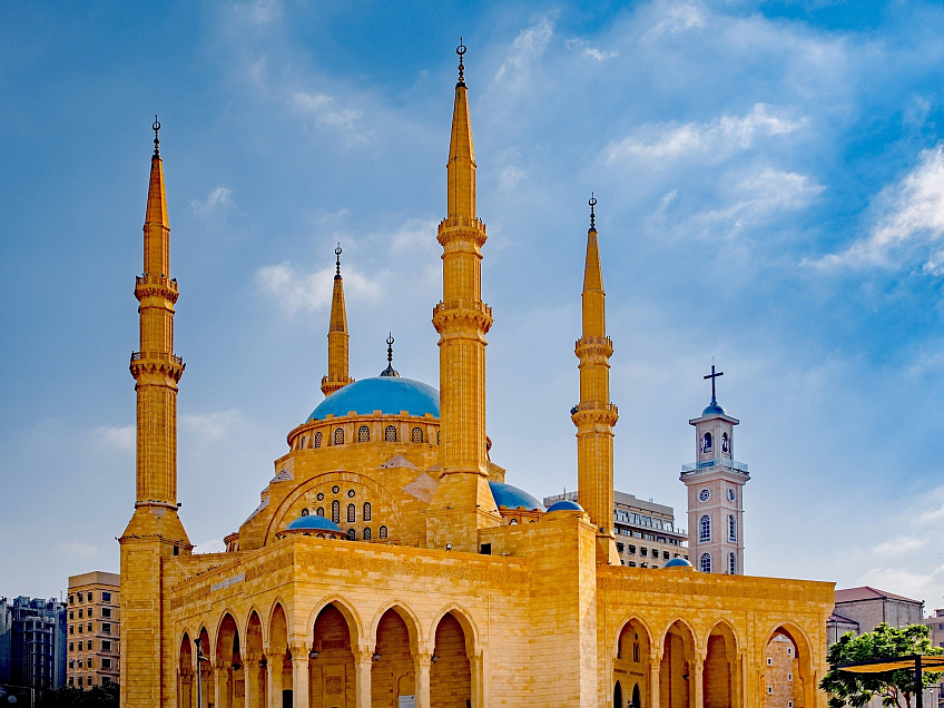 Mešita Al Amin v Bejrútu (Libanon)