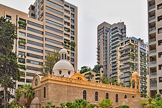 Křesťanský kostel v Bejrútu (Libanon)