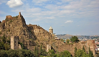 Pevnost Narikala v Tbilisi (Gruzie)