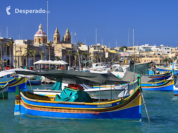 Rybářské městečko Marsaxlokk (Malta)