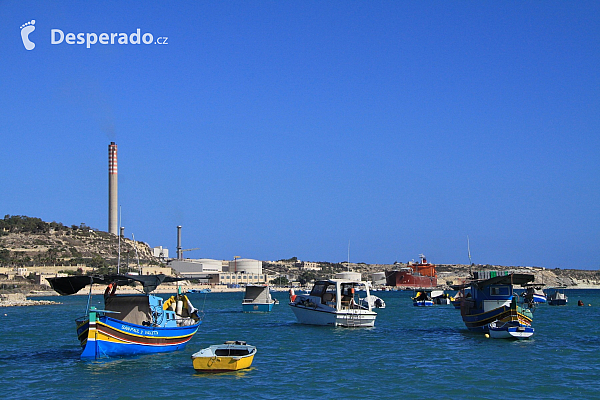 Rybářské městečko Marsaxlokk (Malta)