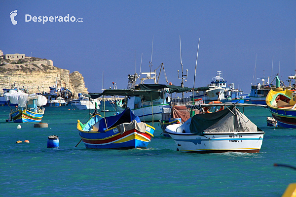 Rybářské městečko Marsaxlokk (Malta)