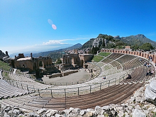 Řecké divadlo v Taormině (Sicílie - Itálie)