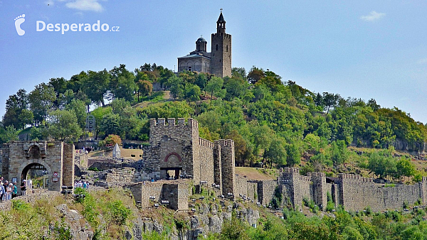 Tsarevets ve Veliko Tarnovo je bývalé sídlo bulharského cara (Bulharsko)