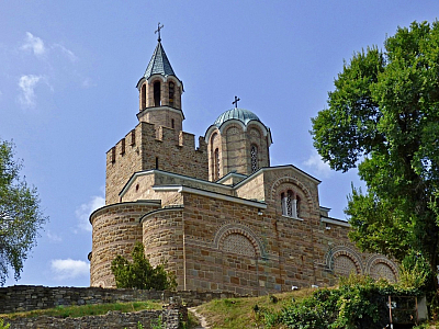 Tsarevets ve Veliko Tarnovo je bývalé sídlo bulharského cara (Bulharsko)