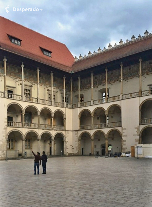 Královský hrad Wawel v Krakově (Polsko)