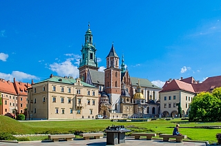 Královský hrad Wawel v Krakově (Polsko)