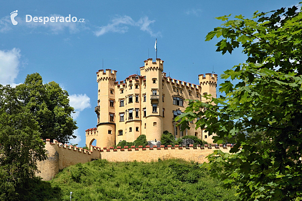 Zámek Hohenschwangau v Bavorsku (Německo)