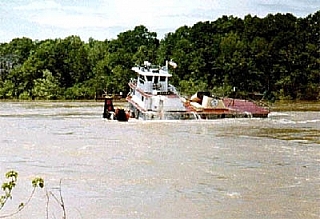 Eskymácká otočka s remorkérem