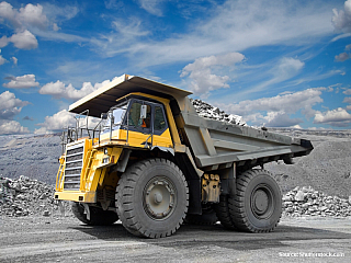 Diamantový důl v Rusku