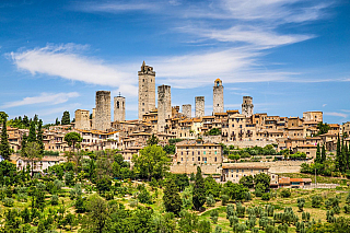 Rodové věže v San Gimignano (Itálie)
