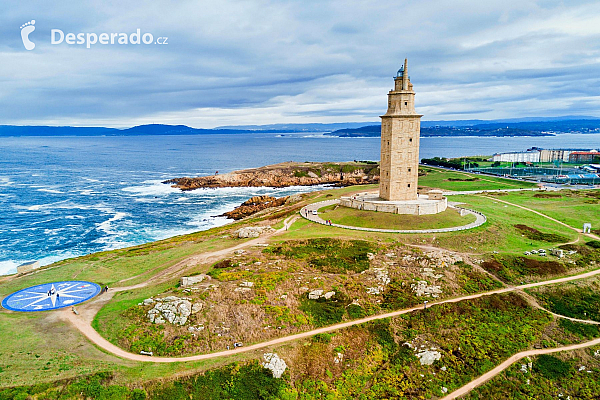 Herkulova věž v A Coruña (Španělsko)