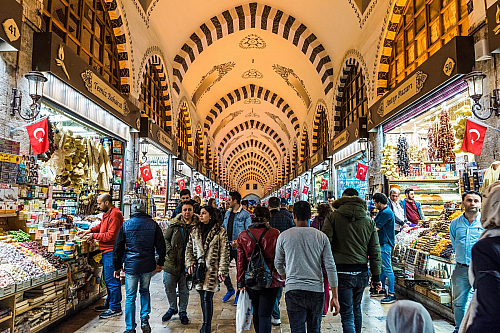 Egyptský bazar v Istanbulu