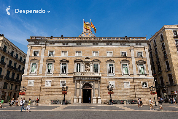 Palau de la Generalitat v Barceloně (Španělsko)