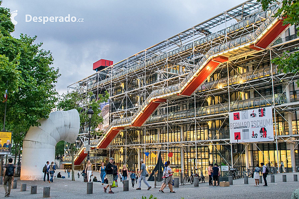 La Centre Pompidou v Paříži (Francie)