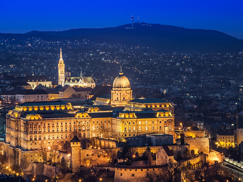 Budínský hrad v Budapešti