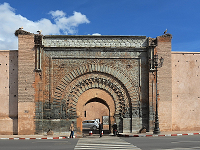 Brána Bab Agnaou v Marrákeši