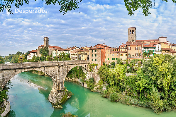 Ponte del Diavolo v Cividale del Friuli (Itálie)