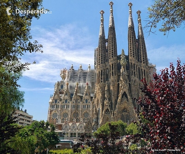 Sagrada Família v Barceloně (Španělsko)